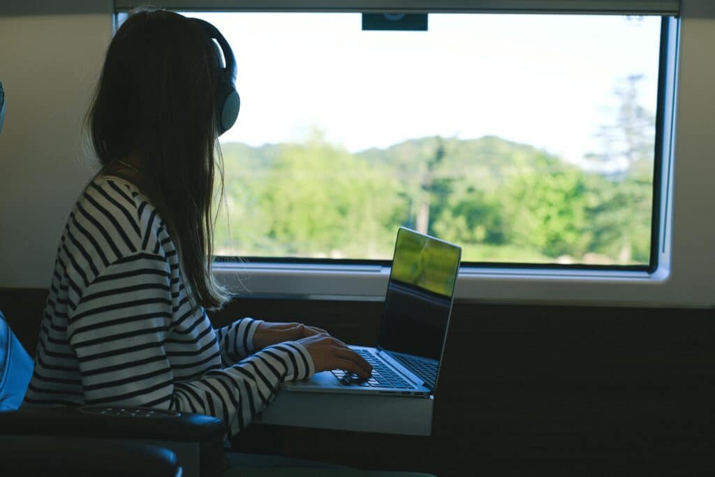 Étudiante en métiers de l'internet